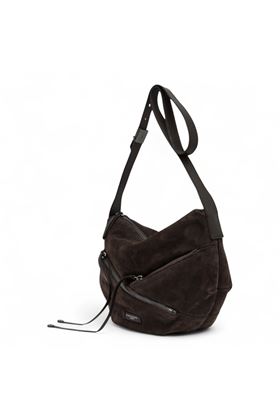 Borsa donna in camoscio colore moka. GIANNI CHIARINI | 11510-MOKA